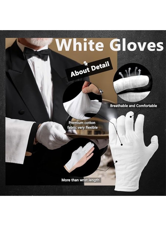 12-Pair Cotton-Polyester Gloves - Lightweight Stretchable Gloves for Inspection & General Use (Medium Size) - Image 3